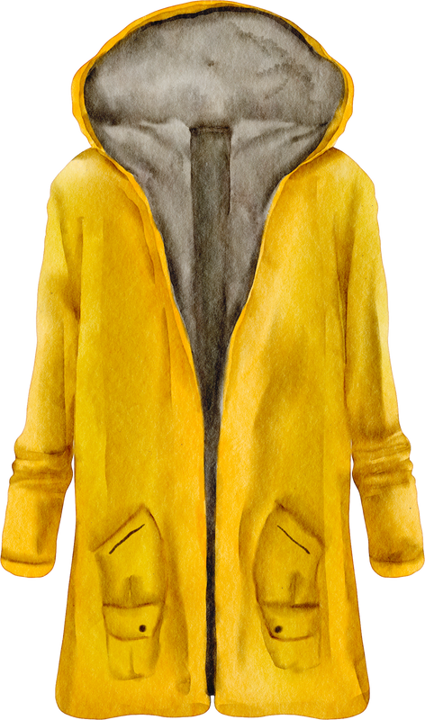 watercolor coat